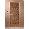 Дверь для сауны DoorWood (Дорвуд) 70x200 Основная серия Флоренция (бронза матовое) правая