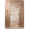 Дверь для сауны DoorWood (Дорвуд) 80x200 Основная серия Япония (сатин) левая