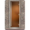 Дверь для турецкой бани Маэстро Woods 90x210 Arabica Prestige Бронза матовая, правая
