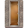 Дверь для турецкой бани Маэстро Woods 90x210 Arabica Prestige Бронза, левая