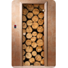 Дверь для сауны DoorWood (Дорвуд) 70x190 Классика Фотопечать A046, правая, коробка хвоя