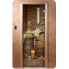 Дверь для сауны DoorWood (Дорвуд) 70x190 Классика Фотопечать A073, правая, коробка хвоя