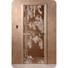 Дверь для сауны DoorWood (Дорвуд) 70x210 Основная серия Берёза (бронза), правая