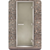 Дверь для турецкой бани Маэстро Woods 80x210 Arabica Графит, левая