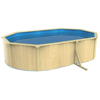 Морозоустойчивый бассейн PoolMagic Wood овальный 4.9x3.6x1.3 м с лестницей