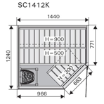    Harvia Sirius SC1412K