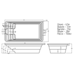    Ocean standart  6535 6,5x3.5x1.5  : 