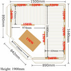    () SaunaMagic Cedar CST Corner Medium