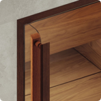 Дверь для турецкой бани DoorWood (Дорвуд) 70x180 АРТ Wood 21 прозрачное, правая