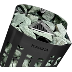  Печь электрическая Karina Nika ТЭН, 6 кВт, пульт управления выносной, цвет черный