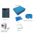  Морозоустойчивый бассейн PoolMagic Rattan овальный 6.1x3.6x1.3 м (скиммер, шланги, подложка, тент)
